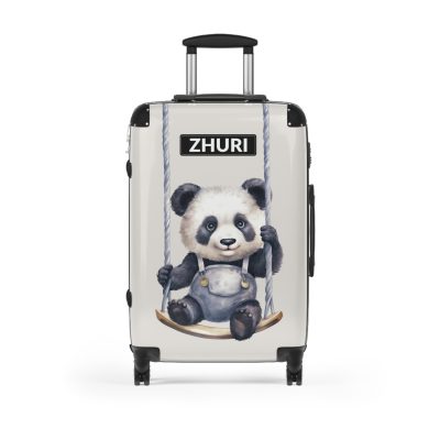 Cute Baby Panda Custom Suitcase - Travel in adorable style with a personalized design featuring cute baby pandas.
