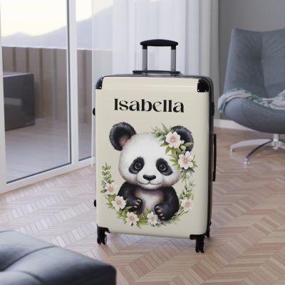 Cute Baby Panda Custom Suitcase - Travel in adorable style with a personalized design featuring cute baby pandas.