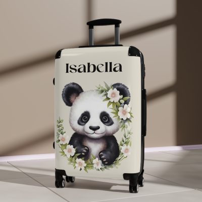 Cute Baby Panda Custom Suitcase - Travel in adorable style with a personalized design featuring cute baby pandas.