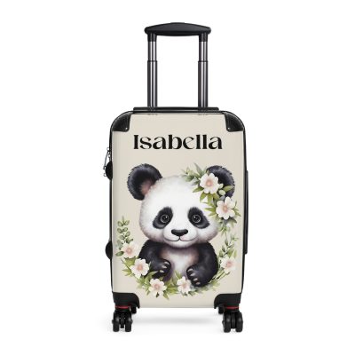 Cute Baby Panda Custom Suitcase - Travel in adorable style with a personalized design featuring cute baby pandas.