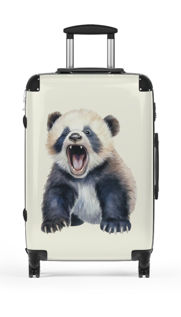 Cute Baby Panda Suitcase - Whimsical and charming luggage, perfect for adorable adventures with its custom design of cute baby pandas.