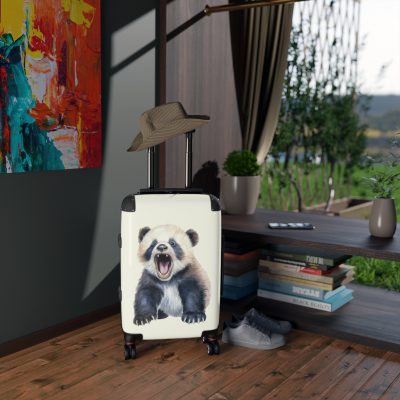 Cute Baby Panda Suitcase - Whimsical and charming luggage, perfect for adorable adventures with its custom design of cute baby pandas.