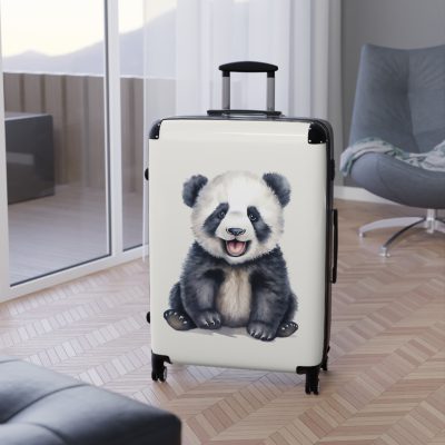 Cute Baby Panda Suitcase - Whimsical and charming luggage, perfect for adorable adventures with its custom design of cute baby pandas.