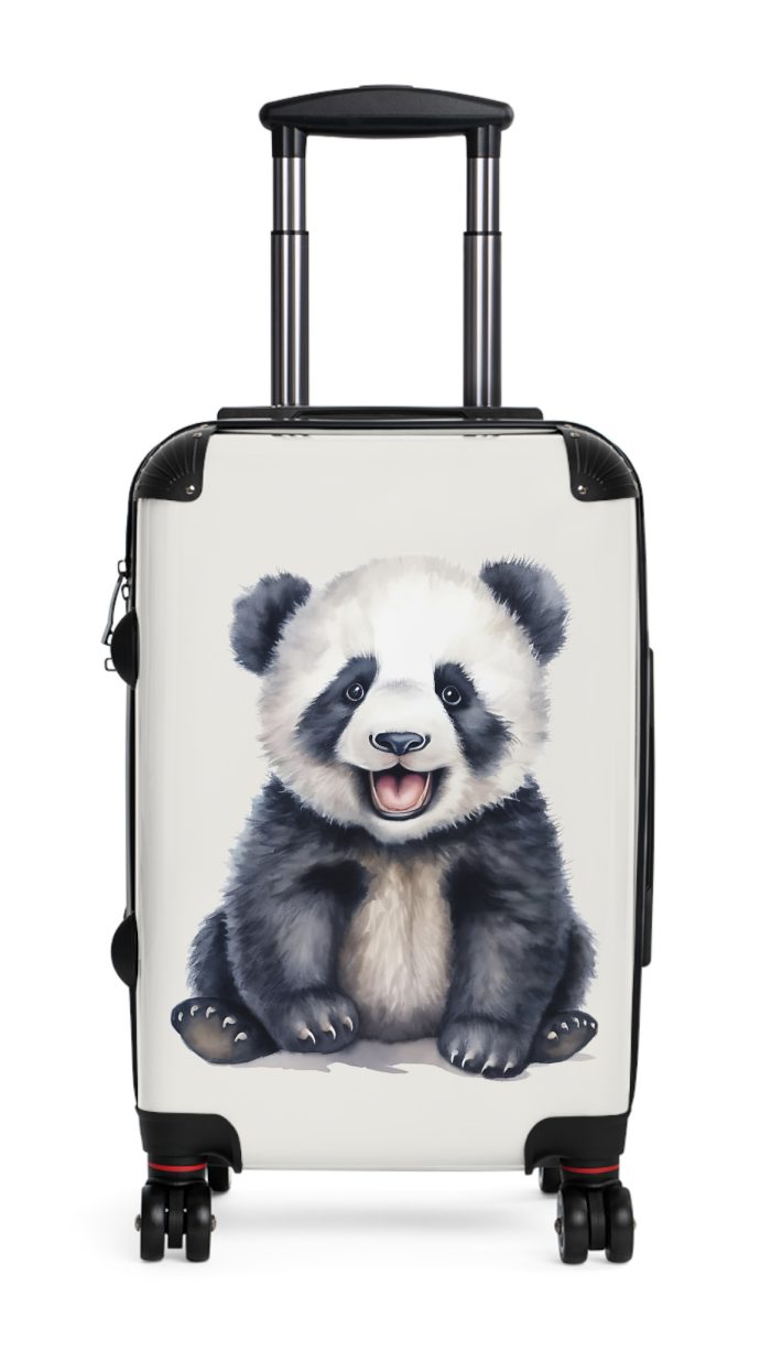 Cute Baby Panda Suitcase - Whimsical and charming luggage, perfect for adorable adventures with its custom design of cute baby pandas.