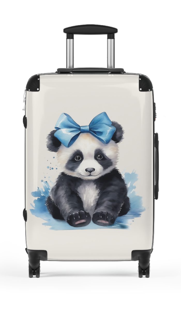 Cute Baby Panda Suitcase - Whimsical and charming luggage, perfect for adorable adventures with its custom design of cute baby pandas.