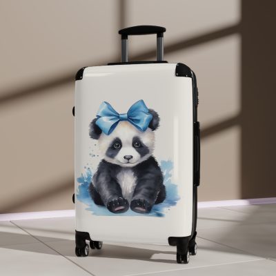 Cute Baby Panda Suitcase - Whimsical and charming luggage, perfect for adorable adventures with its custom design of cute baby pandas.