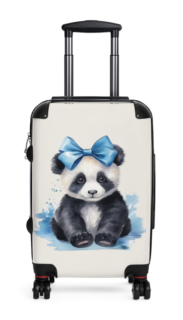 Cute Baby Panda Suitcase - Whimsical and charming luggage, perfect for adorable adventures with its custom design of cute baby pandas.