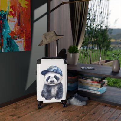 Cute Baby Panda Suitcase - Whimsical and charming luggage, perfect for adorable adventures with its custom design of cute baby pandas.