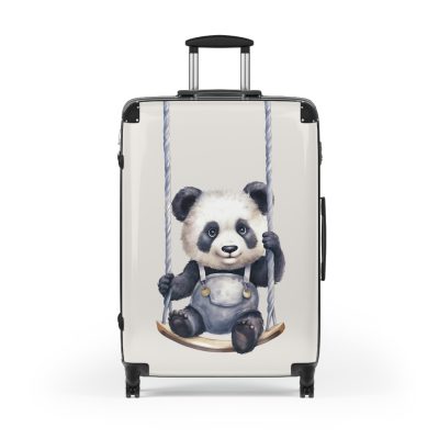 Cute Baby Panda Suitcase - Whimsical and charming luggage, perfect for adorable adventures with its custom design of cute baby pandas.