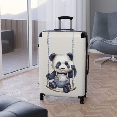 Cute Baby Panda Suitcase - Whimsical and charming luggage, perfect for adorable adventures with its custom design of cute baby pandas.