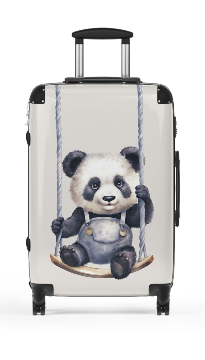 Cute Baby Panda Suitcase - Whimsical and charming luggage, perfect for adorable adventures with its custom design of cute baby pandas.