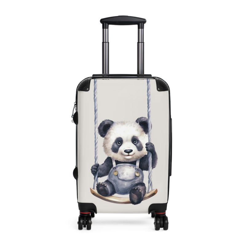 Cute Baby Panda Suitcase - Whimsical and charming luggage, perfect for adorable adventures with its custom design of cute baby pandas.