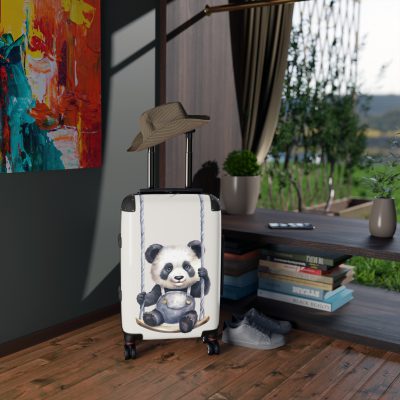 Cute Baby Panda Suitcase - Whimsical and charming luggage, perfect for adorable adventures with its custom design of cute baby pandas.