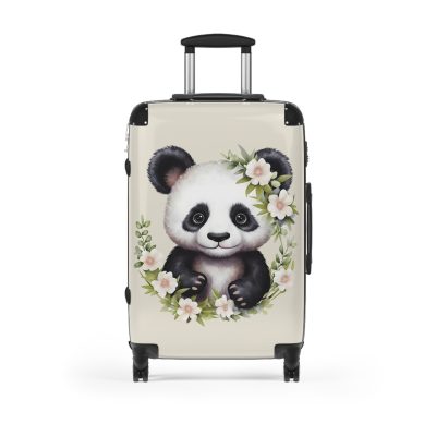 Cute Baby Panda Suitcase - Whimsical and charming luggage, perfect for adorable adventures with its custom design of cute baby pandas.