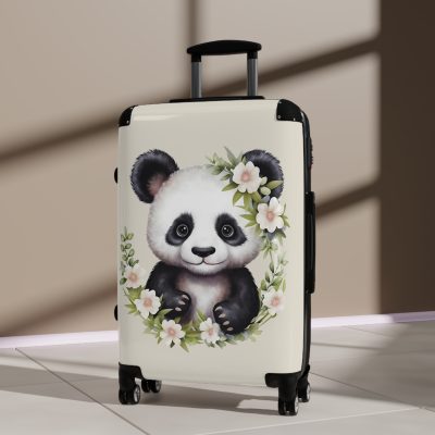 Cute Baby Panda Suitcase - Whimsical and charming luggage, perfect for adorable adventures with its custom design of cute baby pandas.