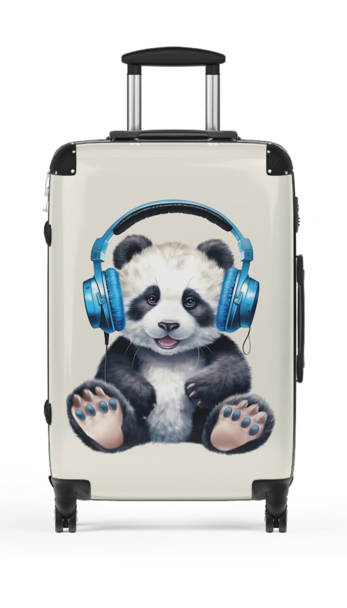 Cute Baby Panda Suitcase - Whimsical and charming luggage, perfect for adorable adventures with its custom design of cute baby pandas.