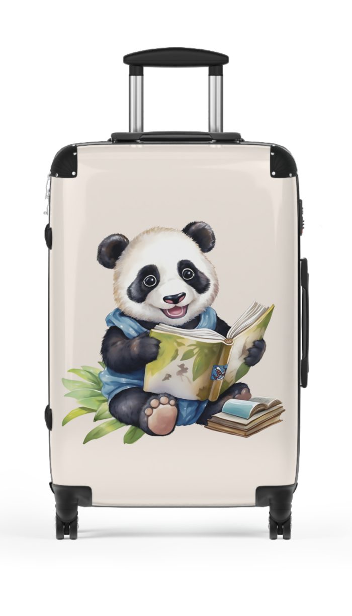 Cute Baby Panda Suitcase - Whimsical and charming luggage, perfect for adorable adventures with its custom design of cute baby pandas.