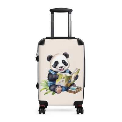 Cute Baby Panda Suitcase - Whimsical and charming luggage, perfect for adorable adventures with its custom design of cute baby pandas.