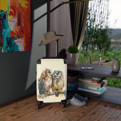 Owl Suitcase - A cute animal luggage with an adorable owl design, ideal for animal lovers who want to travel with whimsy.