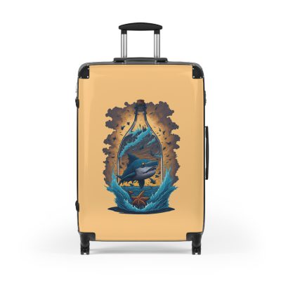 Shark Suitcase - Dive into unparalleled style and durability. This suitcase is your fearless companion for every journey, making a statement wherever you roam.