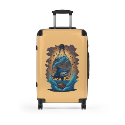 Shark Suitcase - Dive into unparalleled style and durability. This suitcase is your fearless companion for every journey, making a statement wherever you roam.