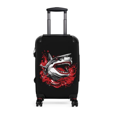 Shark Suitcase - Dive into unparalleled style and durability. This suitcase is your fearless companion for every journey, making a statement wherever you roam.