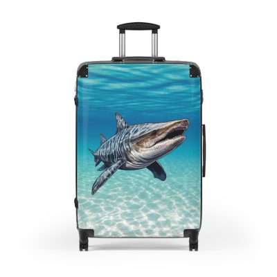 Shark Suitcase - Dive into unparalleled style and durability. This suitcase is your fearless companion for every journey, making a statement wherever you roam.