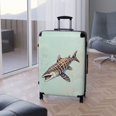 Shark Suitcase - Dive into unparalleled style and durability. This suitcase is your fearless companion for every journey, making a statement wherever you roam.