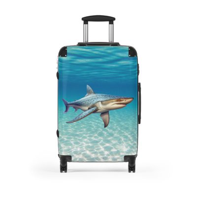 Shark Suitcase - Dive into unparalleled style and durability. This suitcase is your fearless companion for every journey, making a statement wherever you roam.