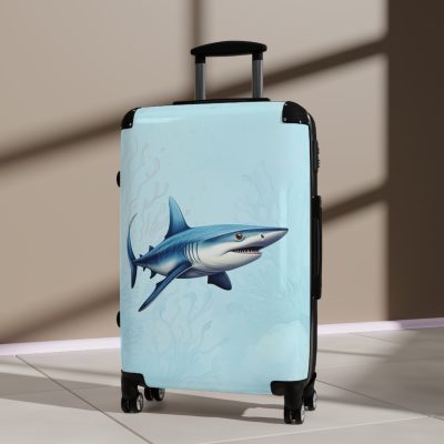 Shark Suitcase - Dive into unparalleled style and durability. This suitcase is your fearless companion for every journey, making a statement wherever you roam.