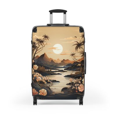 Hawaiian Sunset Suitcase - Experience the beauty of a Hawaiian sunset with vibrant designs, perfect for adding tropical elegance to your travels.