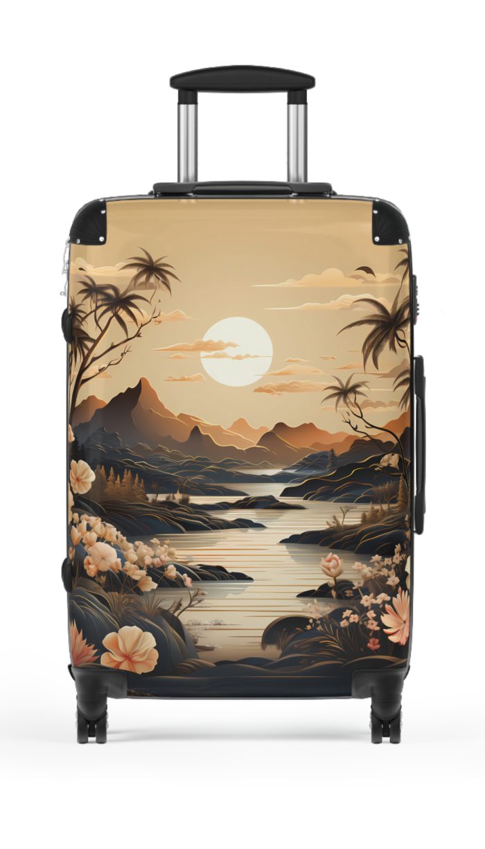 Hawaiian Sunset Suitcase - Experience the beauty of a Hawaiian sunset with vibrant designs, perfect for adding tropical elegance to your travels.