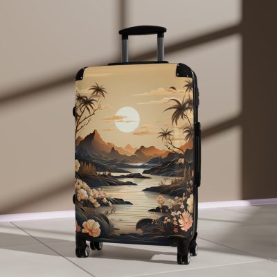 Hawaiian Sunset Suitcase - Experience the beauty of a Hawaiian sunset with vibrant designs, perfect for adding tropical elegance to your travels.