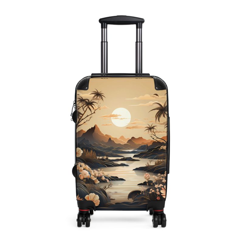 Hawaiian Sunset Suitcase - Experience the beauty of a Hawaiian sunset with vibrant designs, perfect for adding tropical elegance to your travels.