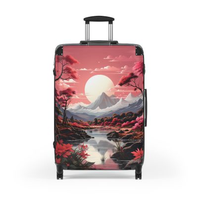 Hawaiian Sunset Suitcase - Experience the beauty of a Hawaiian sunset with vibrant designs, perfect for adding tropical elegance to your travels.