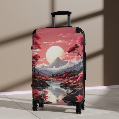 Hawaiian Sunset Suitcase - Experience the beauty of a Hawaiian sunset with vibrant designs, perfect for adding tropical elegance to your travels.