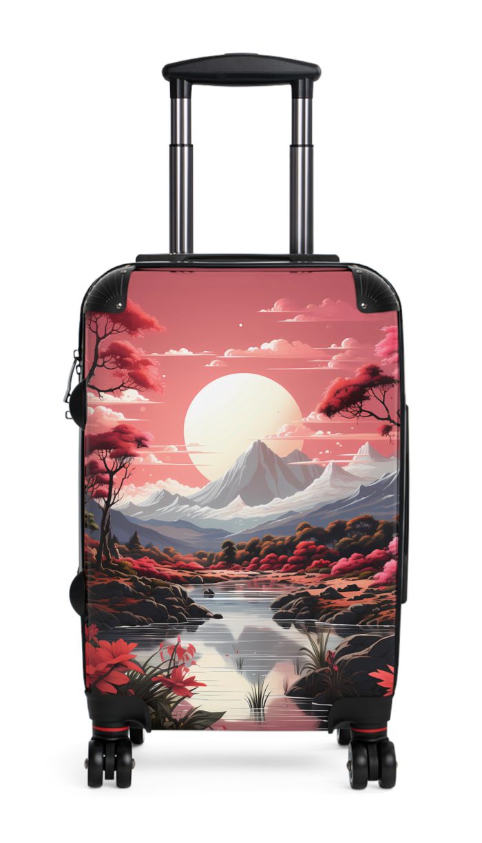 Hawaiian Sunset Suitcase - Experience the beauty of a Hawaiian sunset with vibrant designs, perfect for adding tropical elegance to your travels.