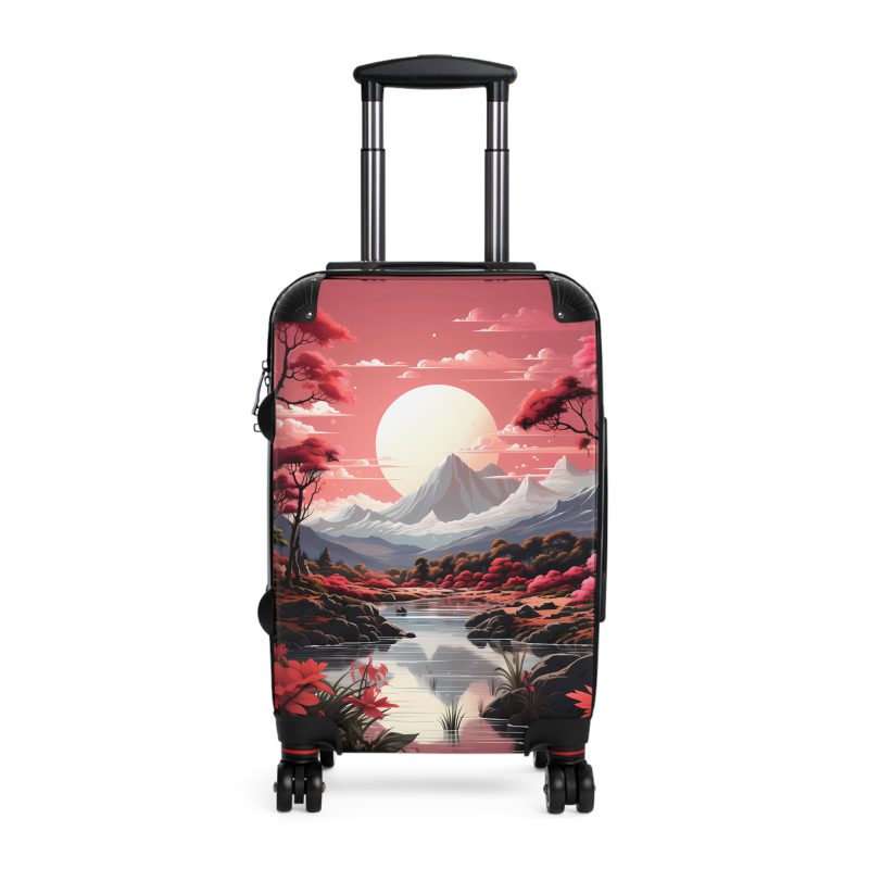 Hawaiian Sunset Suitcase - Experience the beauty of a Hawaiian sunset with vibrant designs, perfect for adding tropical elegance to your travels.