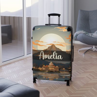 Hawaiian Sunset Custom Suitcase - Elevate your travels with vibrant designs tailored to your style, perfect for experiencing paradise.