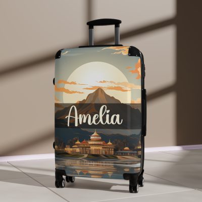 Hawaiian Sunset Custom Suitcase - Elevate your travels with vibrant designs tailored to your style, perfect for experiencing paradise.