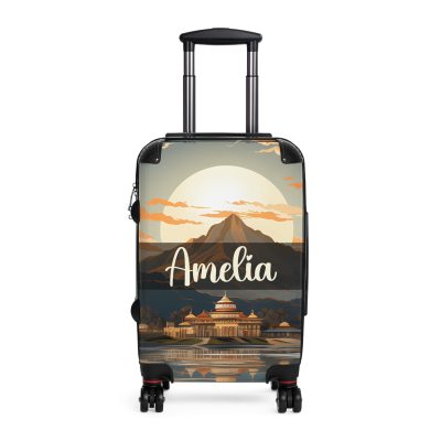 Hawaiian Sunset Custom Suitcase - Elevate your travels with vibrant designs tailored to your style, perfect for experiencing paradise.