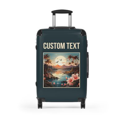 Hawaiian Sunset Custom Suitcase - Elevate your travels with vibrant designs tailored to your style, perfect for experiencing paradise.