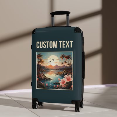 Hawaiian Sunset Custom Suitcase - Elevate your travels with vibrant designs tailored to your style, perfect for experiencing paradise.