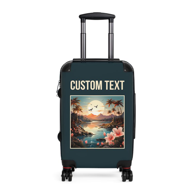 Hawaiian Sunset Custom Suitcase - Elevate your travels with vibrant designs tailored to your style, perfect for experiencing paradise.