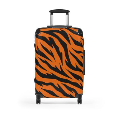 Tiger Print Suitcase - Roar into elegance with a distinctive tiger print design, a stylish companion for your wild adventures.