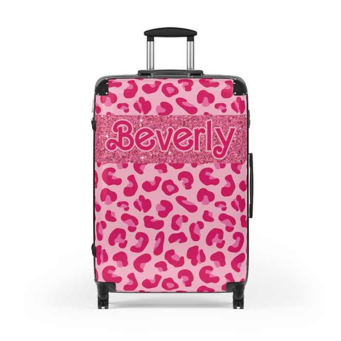 Glamorous Custom Pink Barbie suitcase, a durable and personalized travel companion. Crafted with chosen pink Barbie designs, it's perfect for enthusiasts on the go.