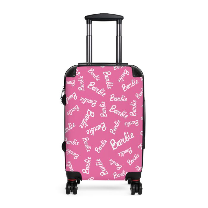 Stylish Pink Barbie suitcase, a durable and glamorous travel companion. Crafted with pink Barbie designs, it's perfect for enthusiasts on the go.