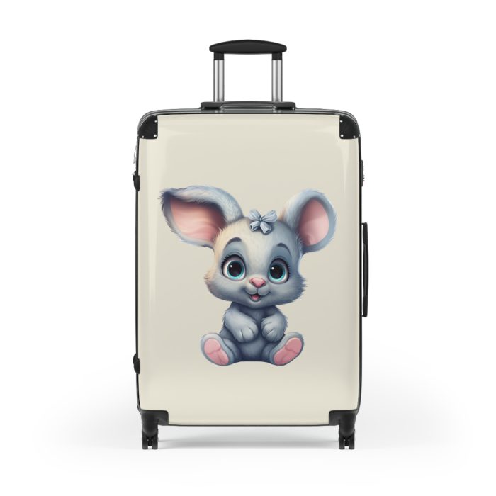 Rabbit Suitcase - An adorable travel gear featuring a bunny-inspired design, perfect for those who appreciate charming and cute styles on their journeys.