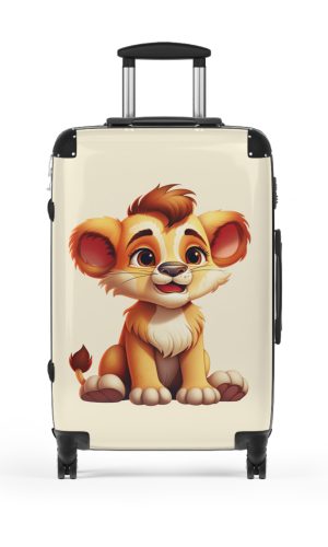 Little Lion Suitcase - A vibrant and durable luggage featuring a cute lion design, ideal for young explorers.