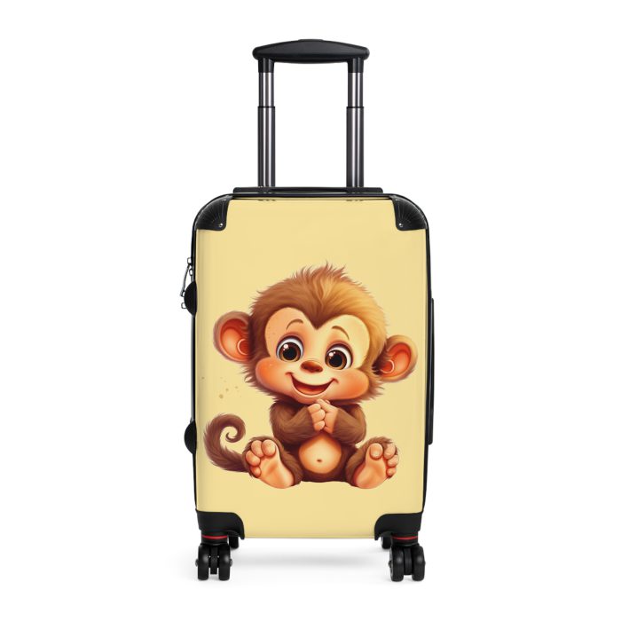 Monkey Suitcase - Fun animal print kids' luggage, perfect for young adventurers.